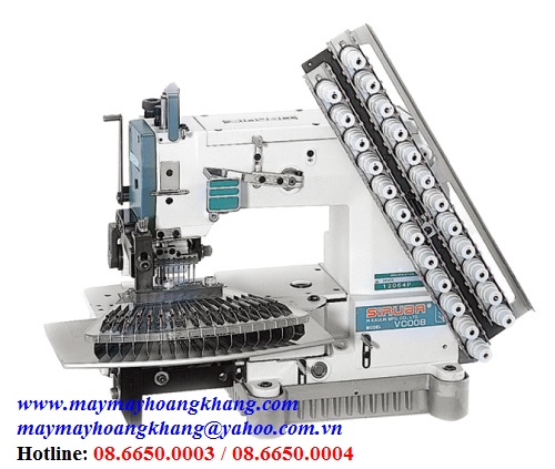 Máy 12 kim móc xích kép xếp ly dọc áo sơ mi SIRUBA VC008-12064P/VPT | maymayhoangkhang.com | 0903642225