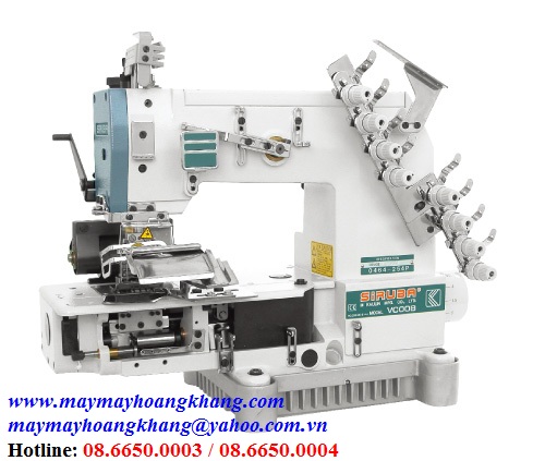 Máy 4 kim móc xích kép may tà trước áo sơ mi SIRUBA | maymayhoangkhang.com | 0903642225