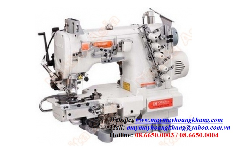 Máy viền đầu túm xén trái may lai SIRUBA C007K-W812-356/CRL | maymayhoangkhang.com | 0903642225