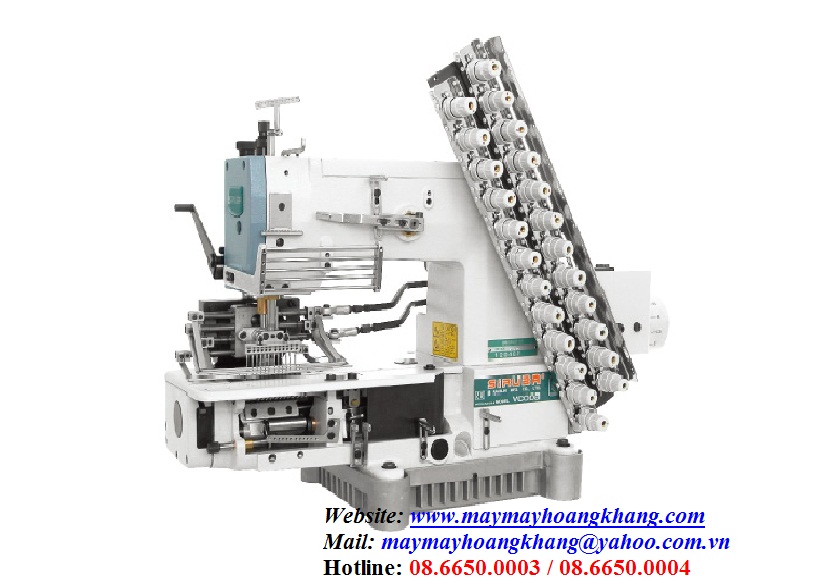 Máy 12 kim móc xích kép nhún thun trang trí SIRUBA VC008-12064P/VSQ | maymayhoangkhang.com | 0903642225