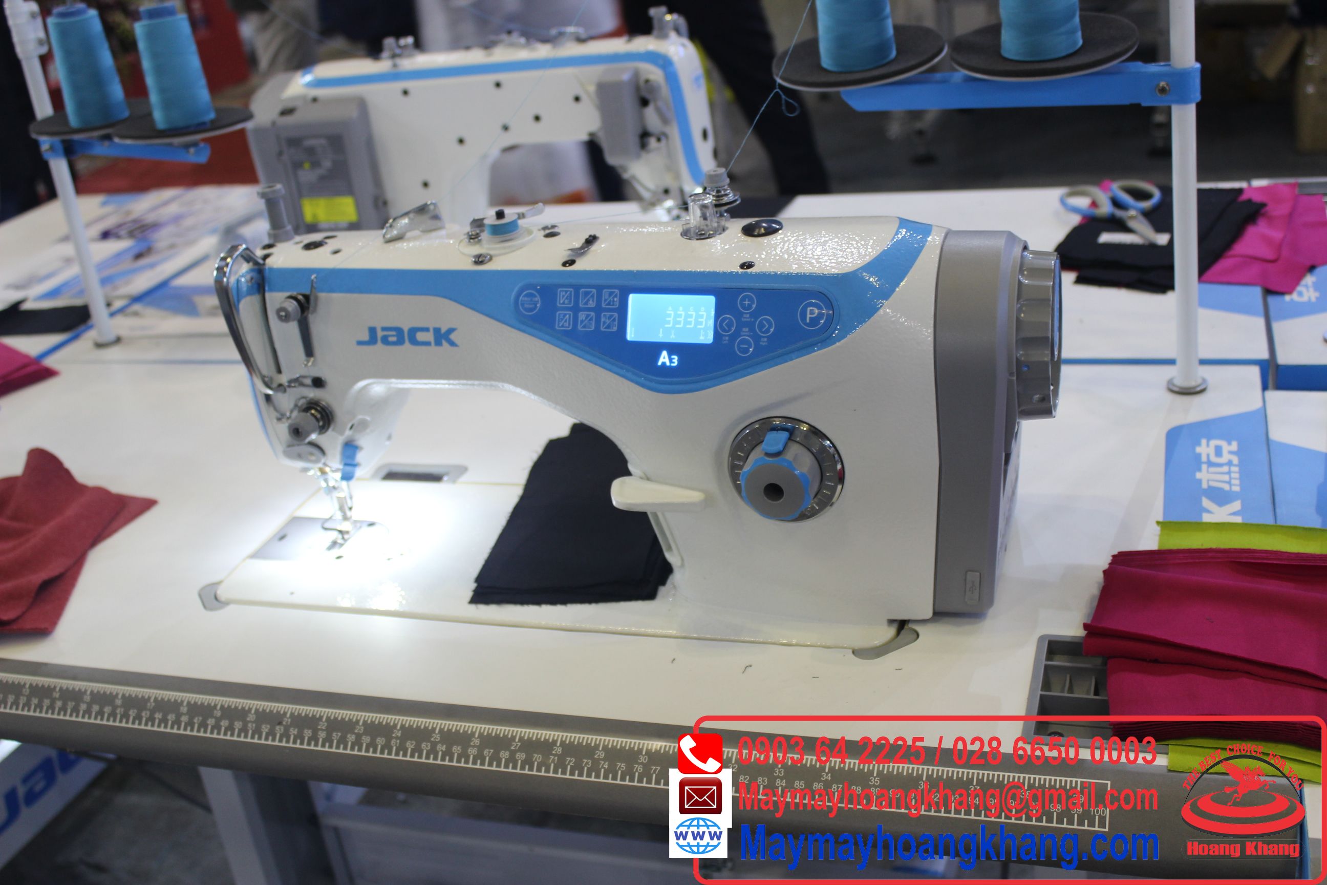 Máy may 1 kim điện tử JACK A3