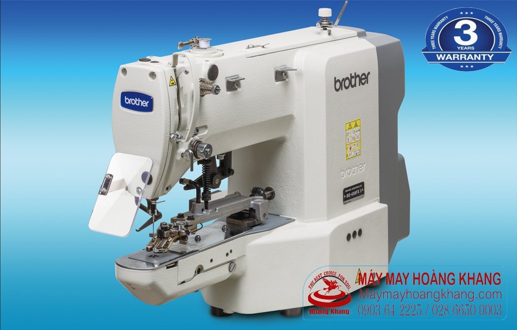 Máy đính nút điện tử mô tơ liền trục BROTHER BE-438FX II | maymayhoangkhang.com | 0903642225