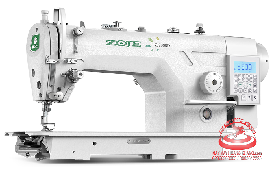 Máy may 1 kim điện tử bơm dầu tối thiểu, cắt chỉ ngắn ZOJE ZJ9000DA-D5S | maymayhoangkhang@gmail.com | 0903642225