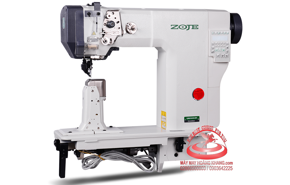 Máy trụ đứng 2 kim điện tử may giày, cắt chỉ, lại mũi và nâng chân vịt tự động ZOJE ZJ9620SA-D3-M-3 | maymayhoangkhang.com | 0903642225