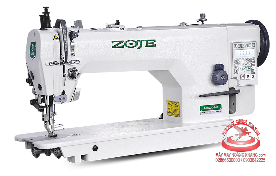 Máy 1 kim chân vịt bước điện tử (thân dài 335mm) ZOJE ZJ0303L-3-D3 | maymayhoangkhang.com | 0903642225