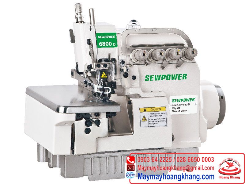Máy vắt sổ 2 kim 4 chỉ liền trục SEWPOWER SP-6800D-4