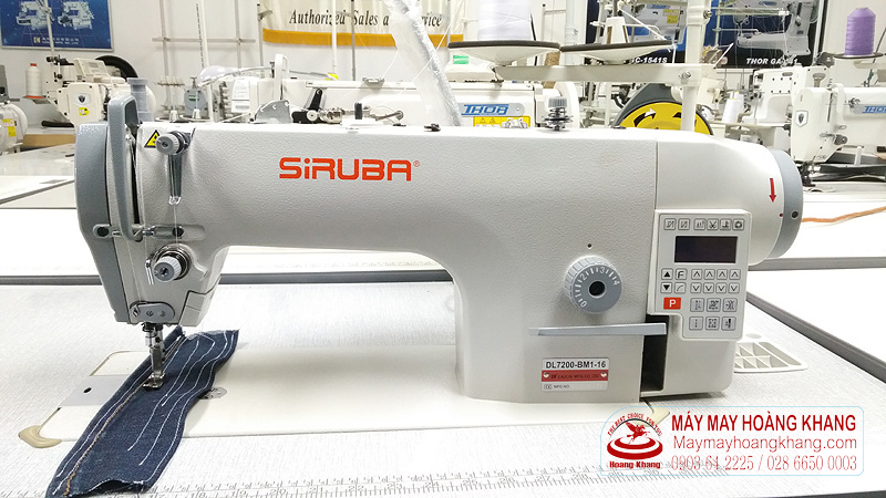 Máy may 1 kim điện tử nâng chân vịt tự động SIRUBA DL7200-BM1-16 | maymayhoangkhang.com | 0903642225