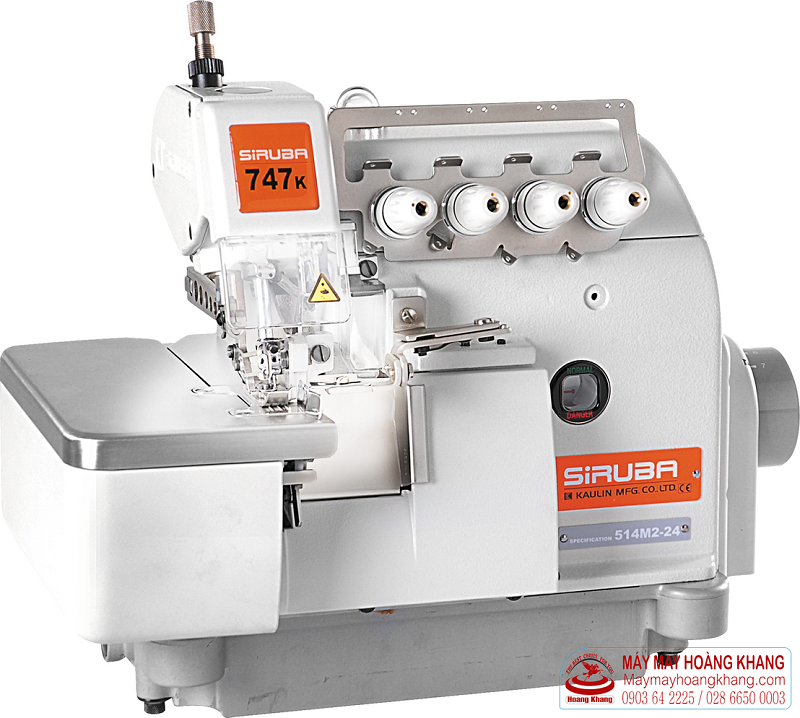 Máy vắt sổ 2 kim 4 chỉ SIRUBA 747K-514M2-24 | maymayhoangkhang.com | 0903642225