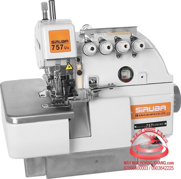 Máy vắt sổ 2 kim 5 chỉ chuyên may Jean Siruba 757UX-516X2-56 | maymayhoangkhang.com | 0903642225