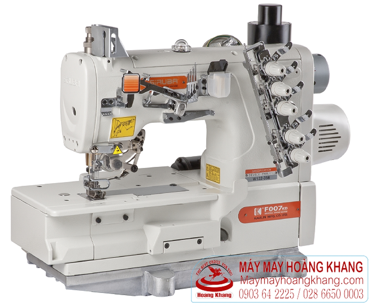 Máy viền bằng điện tử cắt chỉ bằng điện SIRUBA F007KD-W122-356/FHA/UTJ | maymayhoangkhang.com | 0903642225