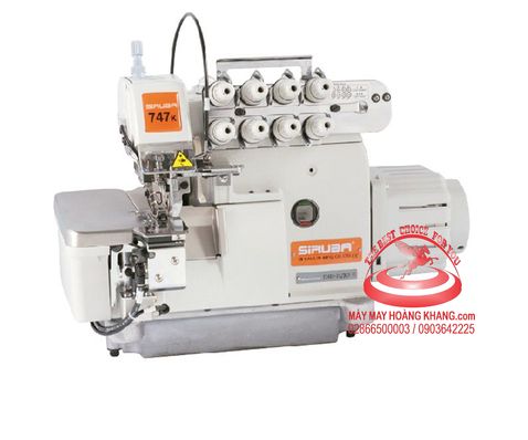 Máy vắt sổ 2 kim4 chỉ giấu mối chỉ tự động Siruba 747K-514M5-23/BKF | maymayhoangkhang.com | 0903642225