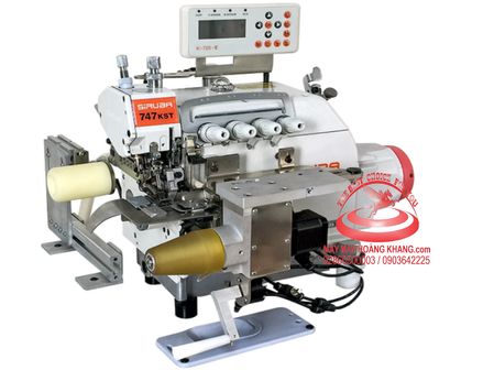 Máy vắt sổ tra cổ áo thun tự động Siruba 747KST-514M-3-24/VT/GS/ACS/MB | maymayhoangkhang.com | 0903642225