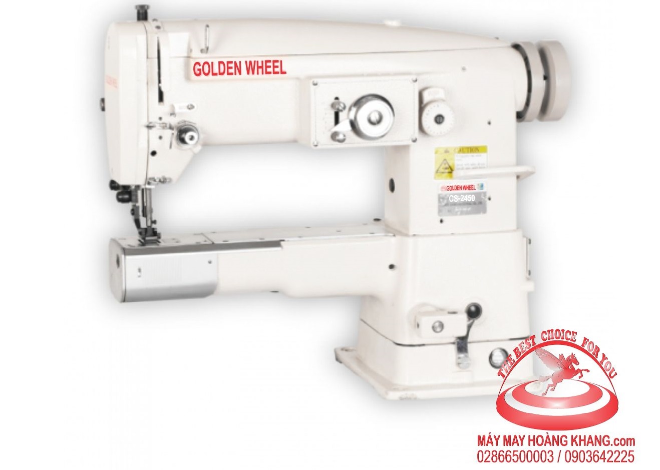Máy ống Zig zag chân vịt bước GOLDEN WHEEL CS-2450 | maymayhoangkhang.com | 0903642225