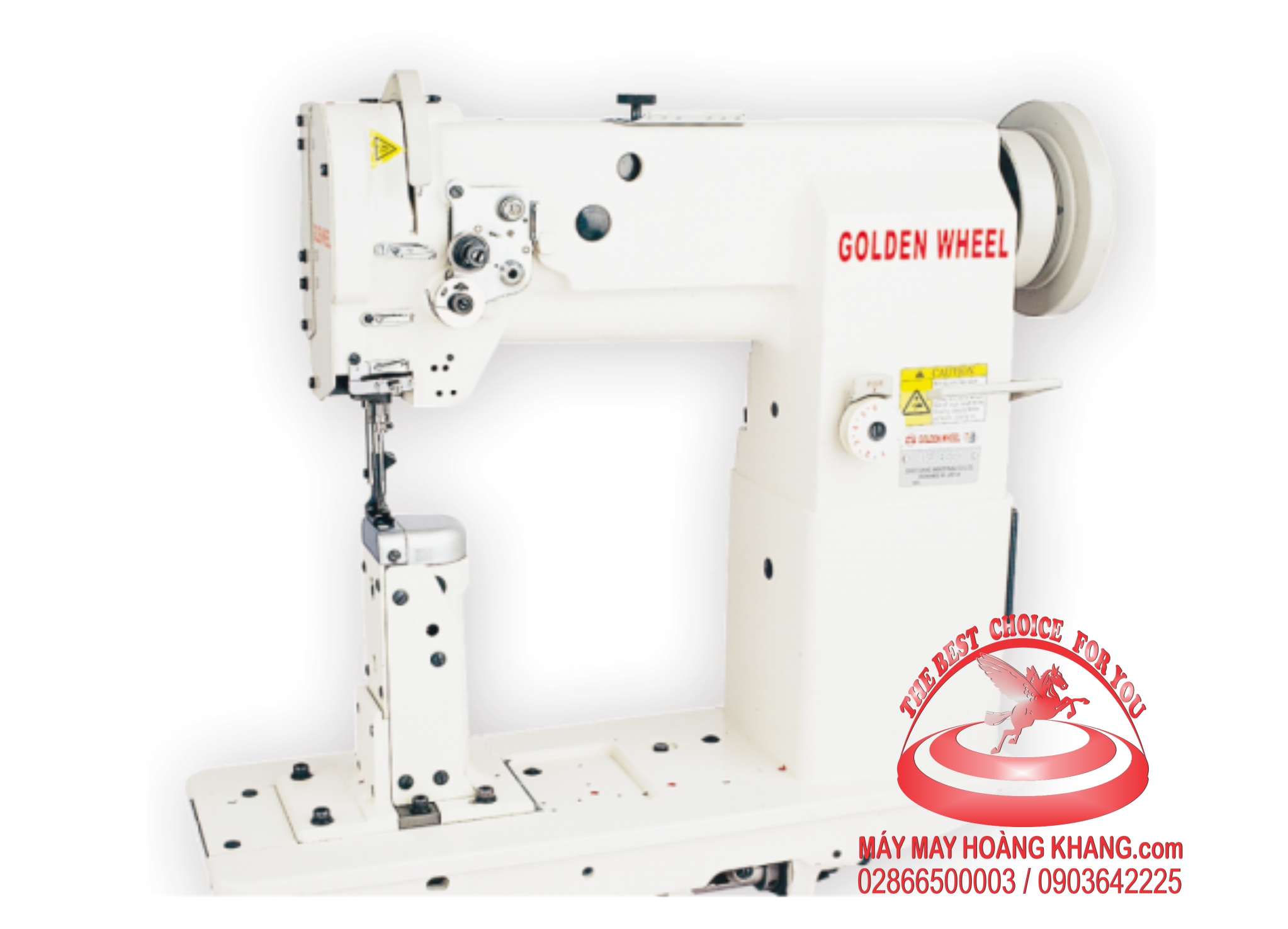 Máy may trụ 1 kim ổ lớn chân vịt bước đồng bộ GOLDEN WHEEL CS-8330 | maymayhoangkhang.com | 0903642225