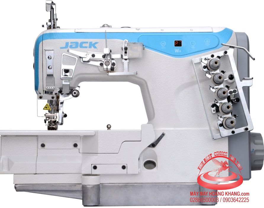 Máy viền 3 kim đan bông đầu bằng liền trục JACK W4-D-01G | maymayhoangkhang.com | 0903642225