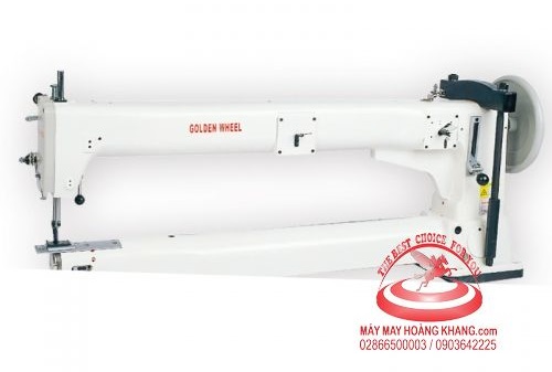 Máy 1 kim ống dài 935mm may hàng dày Golden Wheel CS-411N | maymayhoangkhang.com | 0903642225