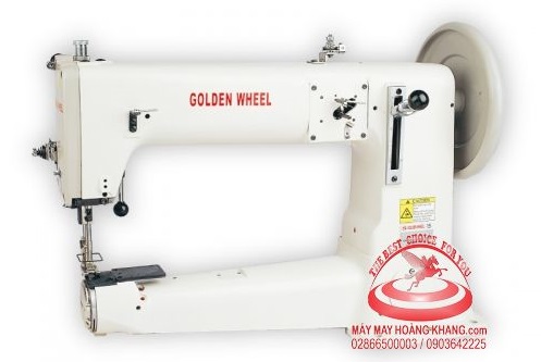 Máy may ống thân dài 420mm bước đồng bộ ổ lớn may siêu dày Golden Wheel CS-441 | maymayhoangkhang.com | 0903642225