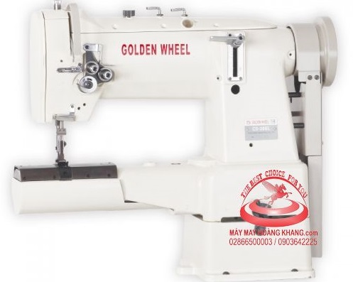 Máy may ống 2 kim bước đồng bộ ổ lớn Golden Wheel CS-28BL | maymayhoangkhang.com | 0903642225