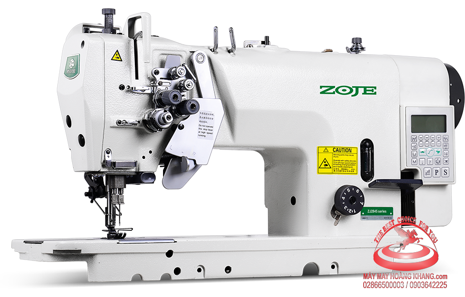 Máy may 2 kim di động điện tử liền trục đầu khô ổ lớn ZOJE ZJ2875-BD-D3 | maymayhoangkhang.com | 0903642225