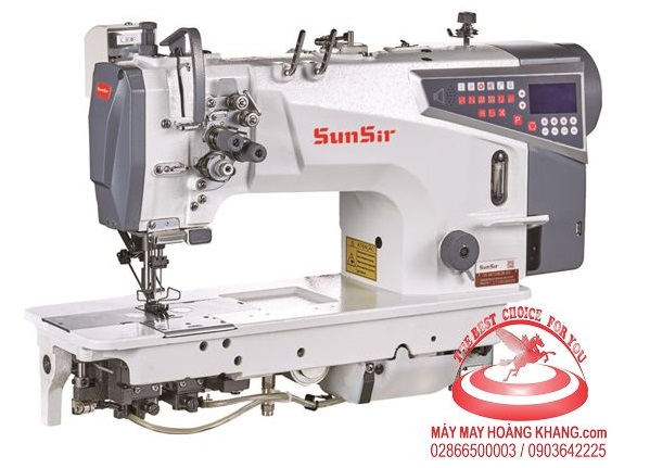 Máy may 2 kim cố định điện tử liền trục đầu khô SUNSIR SS-D8420EZN-D3 | maymayhoangkhang.com | 0903642225