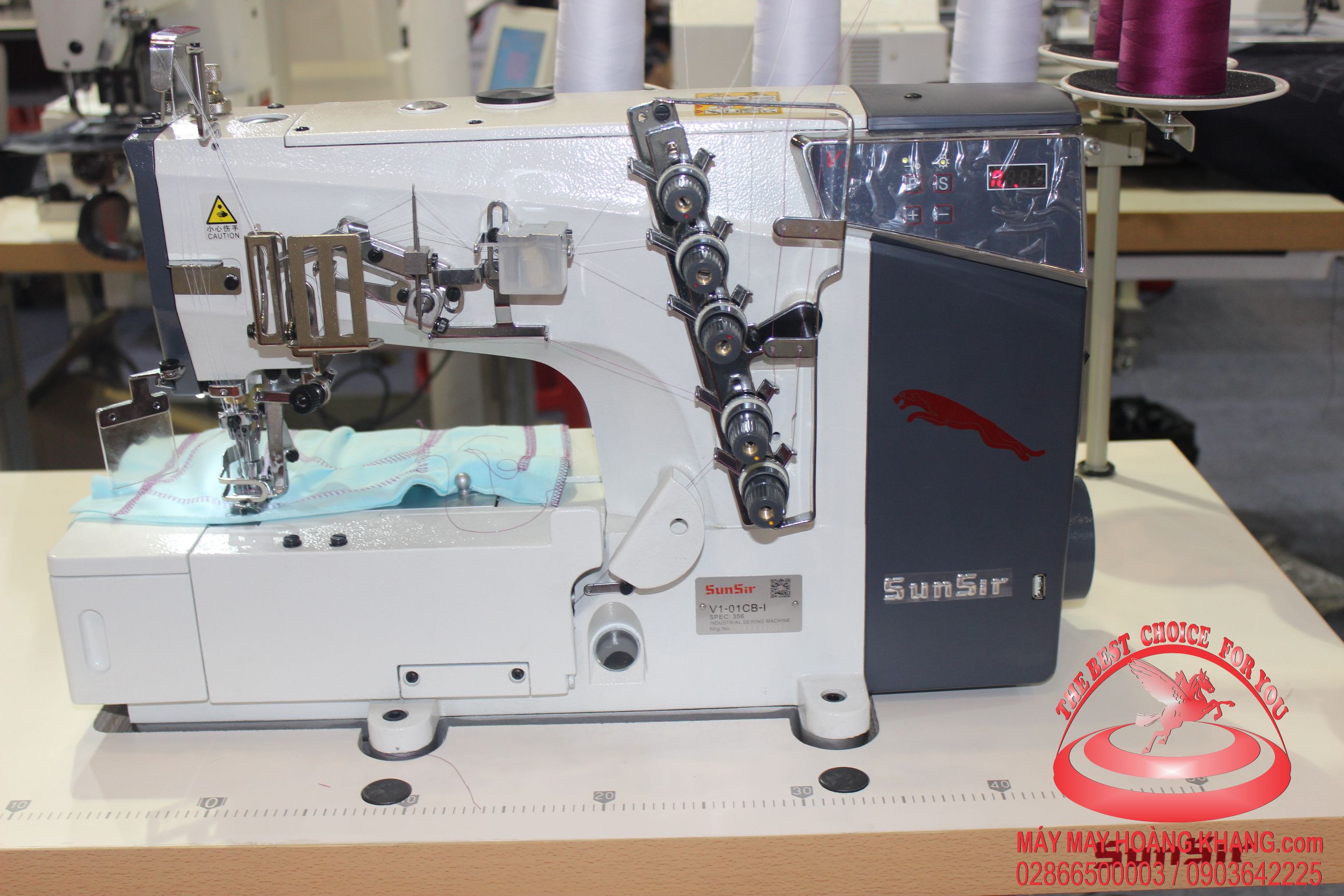 Máy viền đầu bằng liền trục SUNSIR V1-01CB | maymayhoangkhang.com | 0903642225