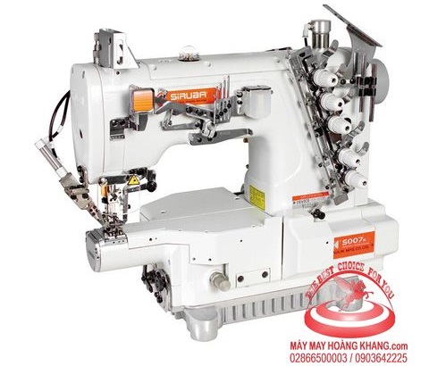 Máy viền đầu nhỏ điện tử may bo tay SIRUBA S007KD-W122-356/PCH-3M/UTT | maymayhoangkhang.com | 0903642225