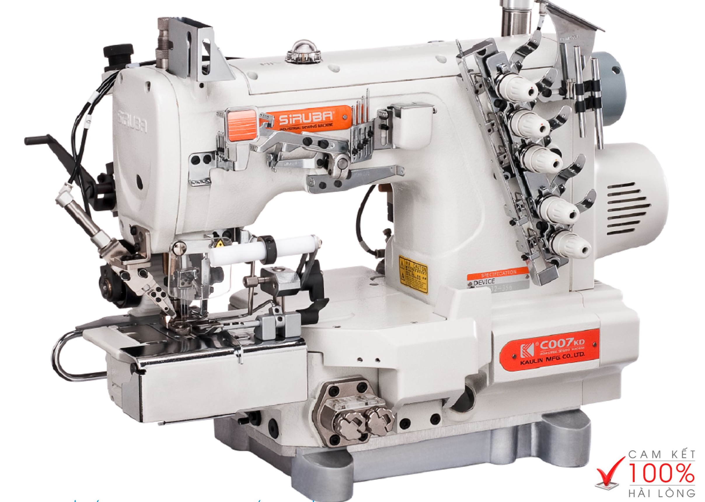 Máy viền túm xén phải điện tử cắt chỉ bằng điện (chuyên vô lưng quần lót nam) Siruba C007KD-W532-356/CR/CX/UTR/CL/RLP | maymayhoangkhang.com | 0903642225