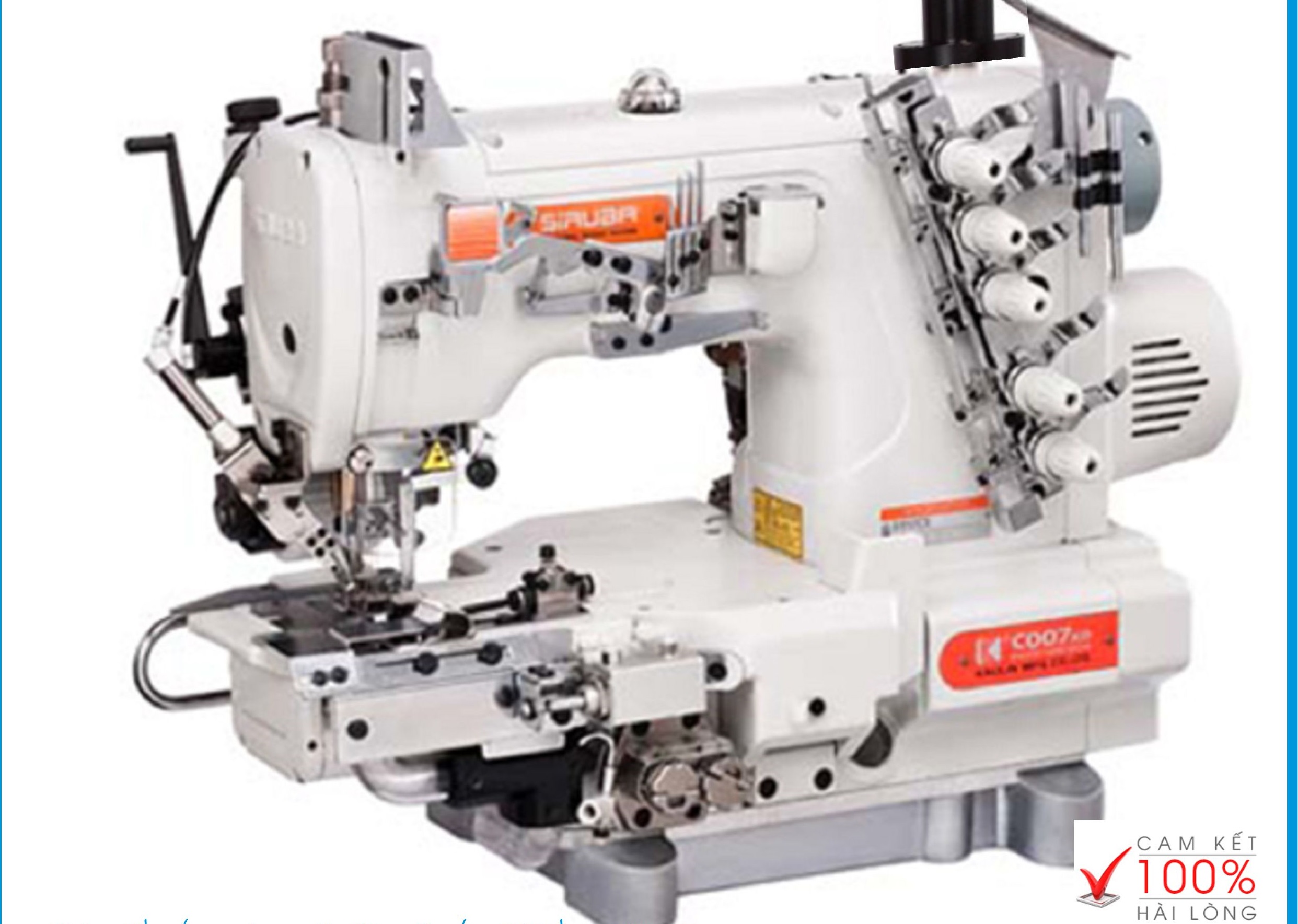 Máy viền đầu túm điện tử cắt chỉ bằng điện Siruba C007KD-W122-356/CH/UTR | maymayhoangkhang.com | 0903642225