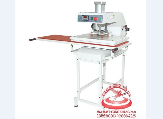 Máy ép nhãn tự động 2 mâm trượt khổ 40x60cm Shengtian THQ-4060S1 | maymayhoangkhang.com | 0903642225