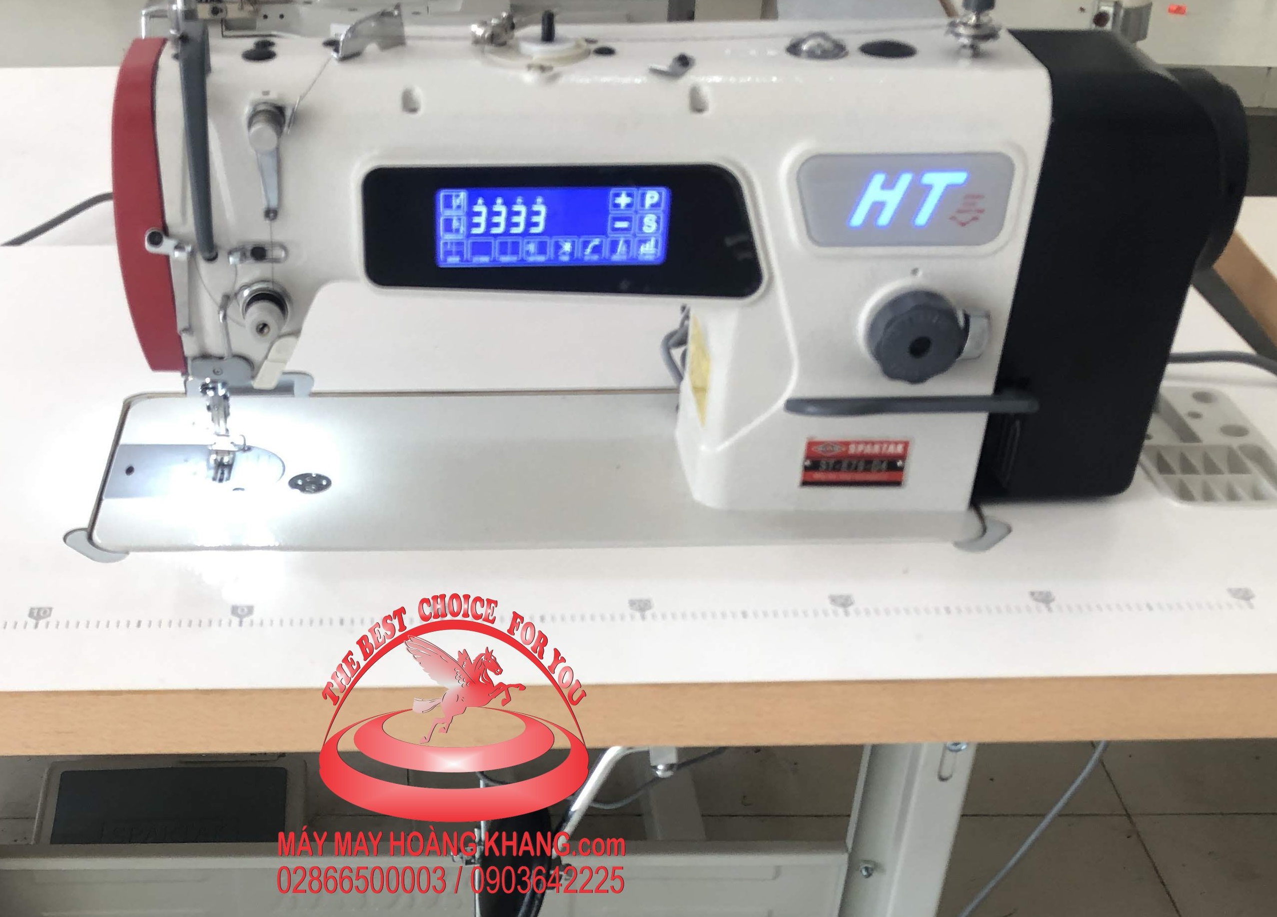 Máy may 1 kim điện tử siêu tốc độ màn hình cảm ứng SPARTAK ST-E70-D3 | maymayhoangkhang.com | 0903642225