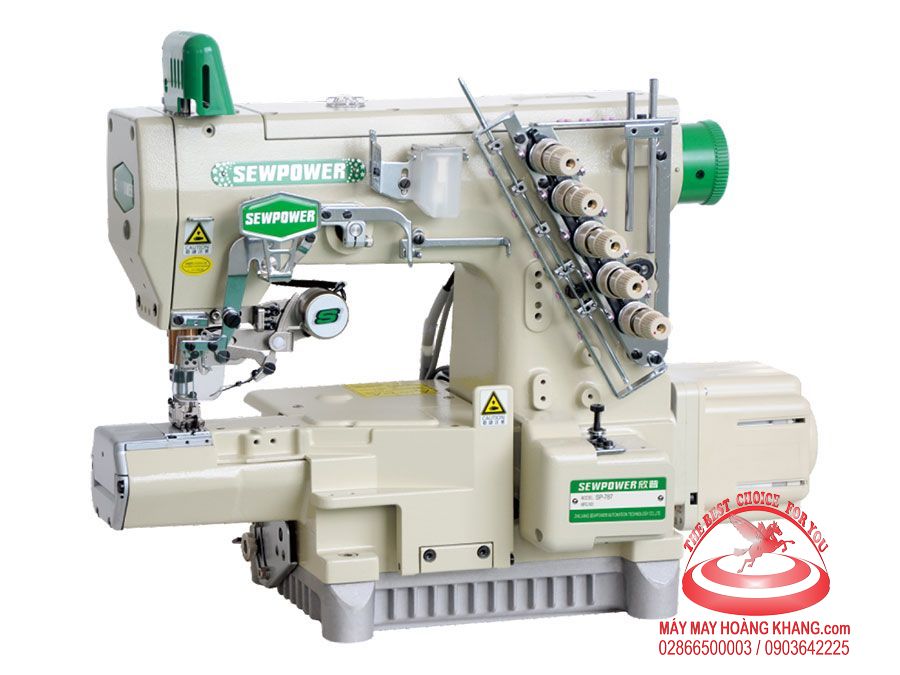 Máy viền đầu túm điện tử cắt chỉ bằng hơi Sewpower SP-787-CB356ASTDSQT