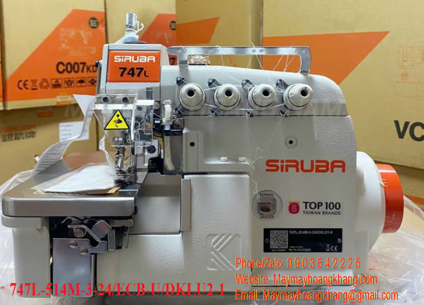 Máy vắt sổ 2 kim 5 chỉ SIRUBA 757Qe-516M2-35 | maymayhoangkhang.com | 0903642225